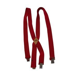 Dickies red suspenders